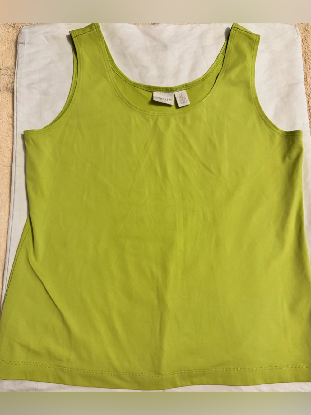 Chico's Lime Green Women’s Stretch Tank Top